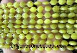 CCB1771 15 inches 6mm faceted coin Korean jade beads