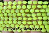 CCB1772 15 inches 6mm faceted coin candy jade beads
