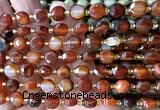 CCB1939 15 inches 8mm faceted coin dream agate beads