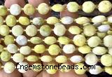 CCB1958 15 inches 8mm faceted coin butter jade beads