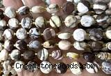 CCB2160 15 inches 10mm faceted coin Australian zebra jasper beads