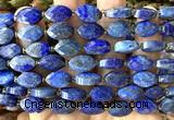 CCB2521 15 inches 9*14mm faceted marquise lapis lazuli beads