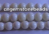 CCB300 15.5 inches 4mm round white coral beads wholesale