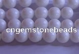 CCB400 15.5 inches 4mm round white tridacna beads wholesale