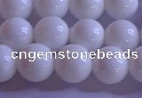 CCB403 15.5 inches 10mm round white tridacna beads wholesale