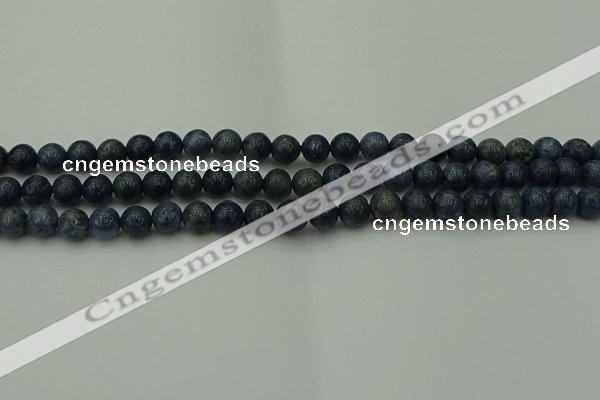 CCB450 15.5 inches 4mm round blue coral beads wholesale