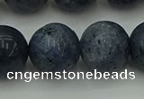 CCB457 15.5 inches 18mm round blue coral beads wholesale