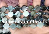 CCB504 15.5 inches 12mm coin jade gemstone beads wholesale