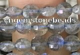 CCB540 15.5 inches 4mm faceted coin labradorite gemstone beads