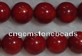 CCB56 15.5 inches 9-10mm round red coral beads Wholesale