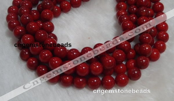 CCB56 15.5 inches 9-10mm round red coral beads Wholesale