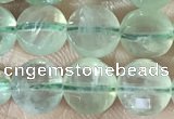 CCB608 15.5 inches 6mm faceted coin prehnite gemstone beads