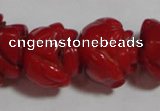 CCB63 15.5 inches 13mm rose shape red coral beads Wholesale