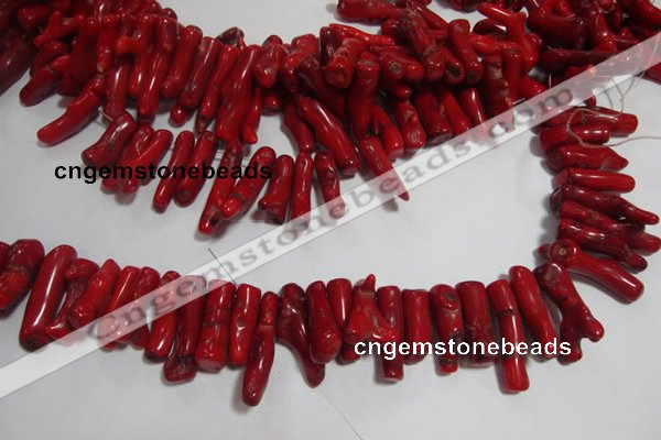 CCB65 16 inches irregular red coral beads Wholesale