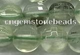 CCB687 15.5 inches 10mm faceted coin prehnite gemstone beads