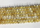 CCB766 15.5 inches 8mm faceted coin citrine beads