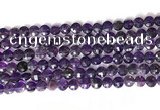 CCB767 15.5 inches 8mm faceted coin amethyst beads