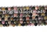 CCB770 15.5 inches 8mm faceted coin tourmaline gemstone beads