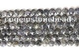 CCB772 15.5 inches 8mm faceted coin iolite gemstone beads