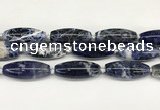 CCB780 15.5 inches 15*38mm - 16*40mm rice sodalite  beads