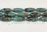 CCB784 15.5 inches 15*38mm - 16*40mm rice ocean agate beads