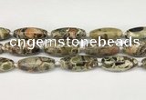 CCB785 15.5 inches 15*38mm - 16*40mm rice ocean agate beads