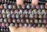 CCB791 15.5 inches 8mm faceted round jasper gemstone beads wholesale