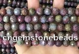 CCB792 15.5 inches 10mm faceted round jasper gemstone beads wholesale