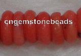 CCB80 15.5 inches 5*9mm roundel pale red coral beads Wholesale