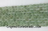 CCB805 15.5 inches 4*6mm rice green aventurine gemstone beads wholesale