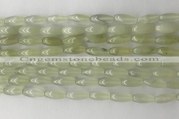 CCB817 15.5 inches 5*12mm rice New jade gemstone beads wholesale