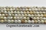 CCB820 15.5 inches 8mm round ivory jasper gemstone beads wholesale