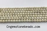 CCB821 15.5 inches 6mm round ivory jasper gemstone beads wholesale