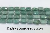 CCB891 11*15mm-12*16mm faceted cuboid Amazonite beads wholesale