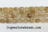 CCB892 11*15mm-12*16mm faceted cuboid citrine beads wholesale