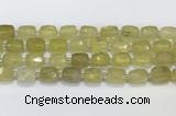 CCB895 11*15mm-12*16mm faceted cuboid quartz beads wholesale