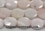 CCB937 15.5 inches 8*10mm faceted oval pink opal beads