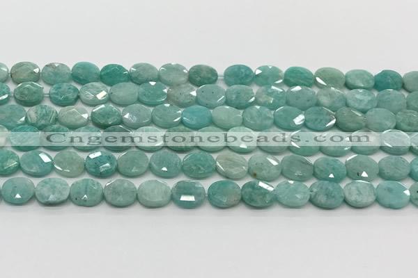 CCB938 15.5 inches 8*10mm faceted oval amazonite beads