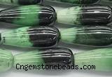 CCB960 15 inches 6*16mm teardrop hydrogrossular gemstone beads