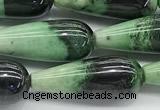 CCB961 15 inches 8*20mm teardrop hydrogrossular gemstone beads