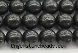 CCB965 15 inches 6mm round shungite gemstone beads wholesale