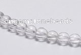 CCC01 15 inches 6mm round white crystal beads Wholesale