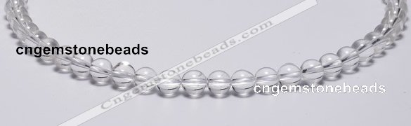 CCC02 15 inches 8mm round white crystal beads Wholesale