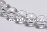 CCC03 15 inches 10mm round white crystal beads Wholesale