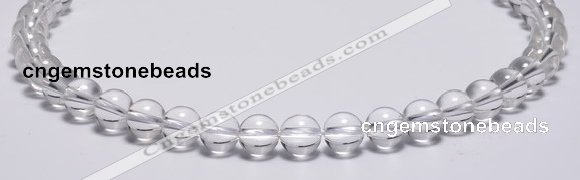 CCC03 15 inches 10mm round white crystal beads Wholesale