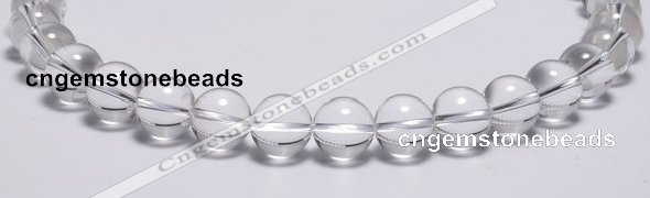 CCC04 15 inches 14mm round white crystal beads Wholesale