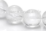 CCC10 15.5 inches 16mm round white crystal beads Wholesale