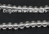 CCC200 15.5 inches 4mm round AB grade natural white crystal beads