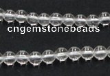 CCC201 15.5 inches 6mm round grade AB natural white crystal beads