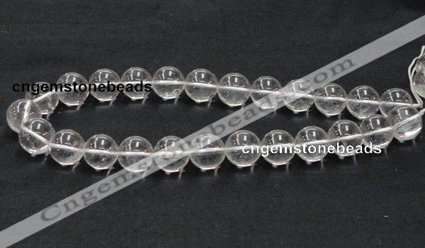 CCC206 15.5 inches 16mm round grade AB natural white crystal beads